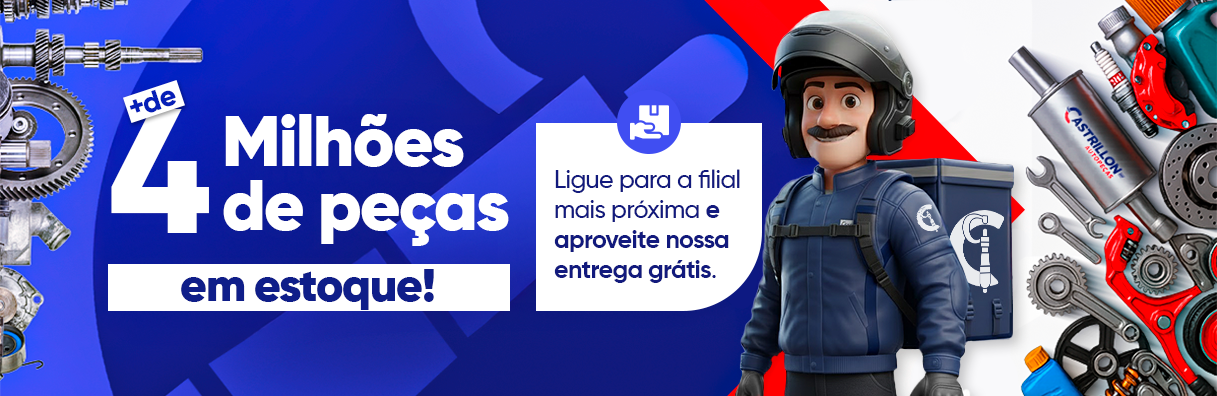 MAIS DE 4 MILHÕES DE PEÇAS EM ESTOQUE