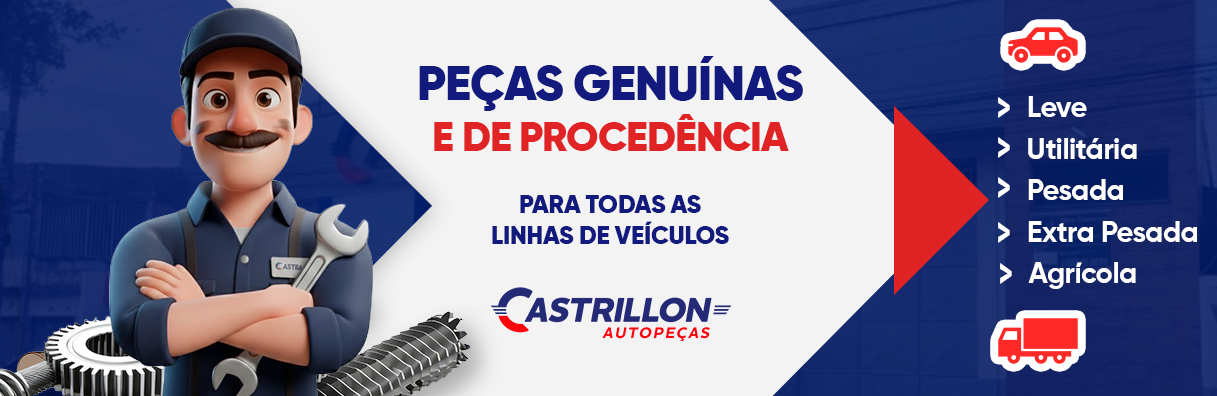 Peças genuínas e de procedência para todas as linhas de veículos.